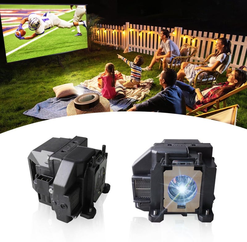 SORNEICDR EL-PLP67 Replacement Projector Lamp Bulb Compatible with Epson ex5210 ex7210 ex3210 ex3212 vs210 vs220 s11 x12 x15 eb-s02 eb-w12 PowerLite Home Cinema 500 707 710hd 750hd, with Housing - Image 1